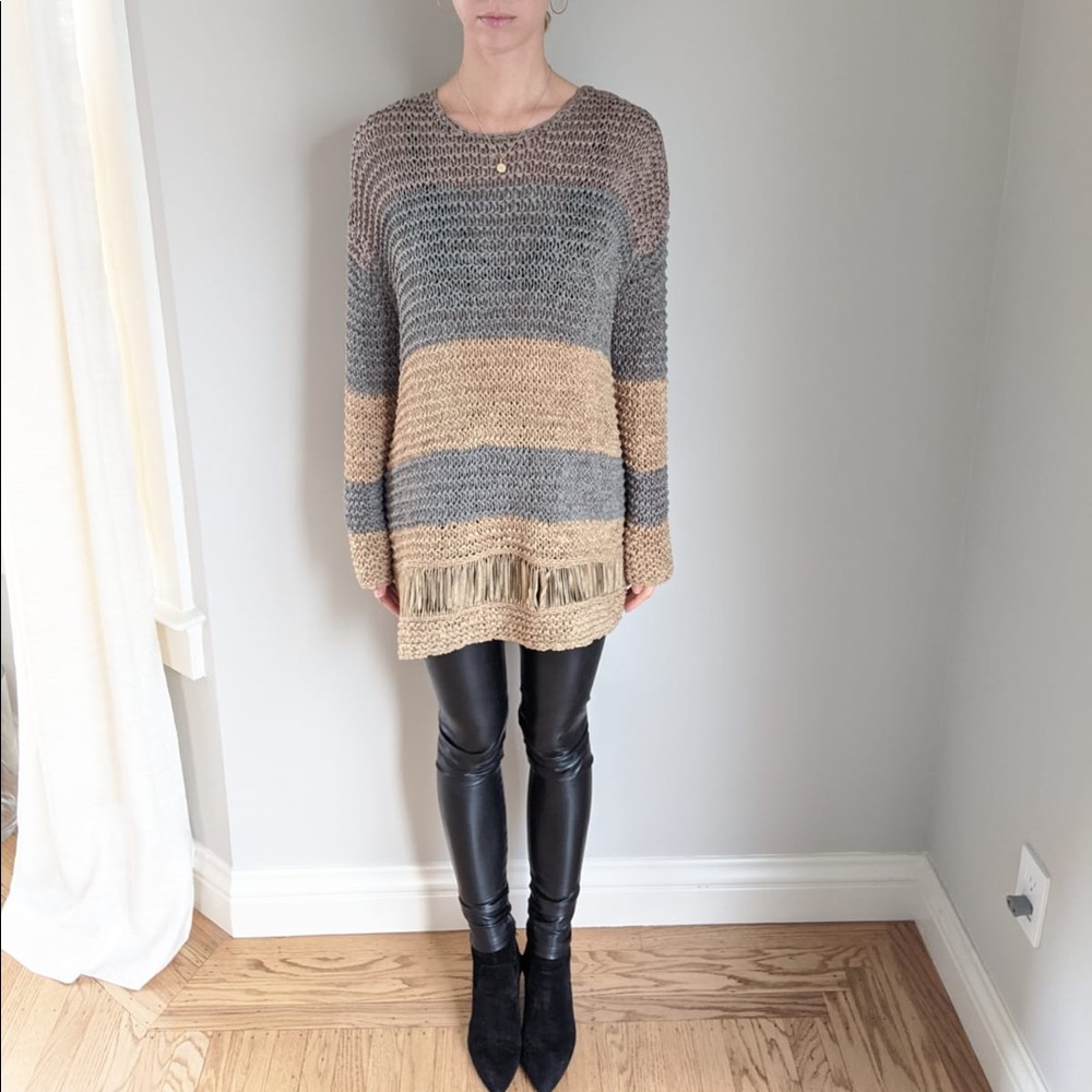Over size knit jumper